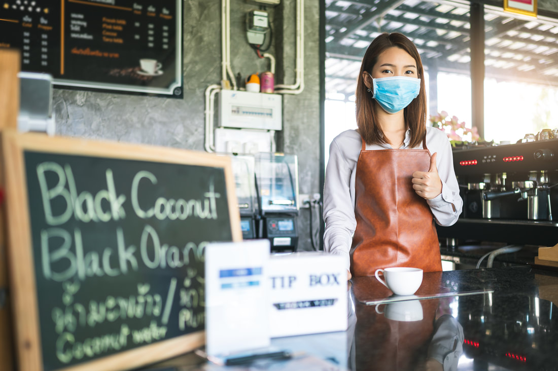 Barista with Mask