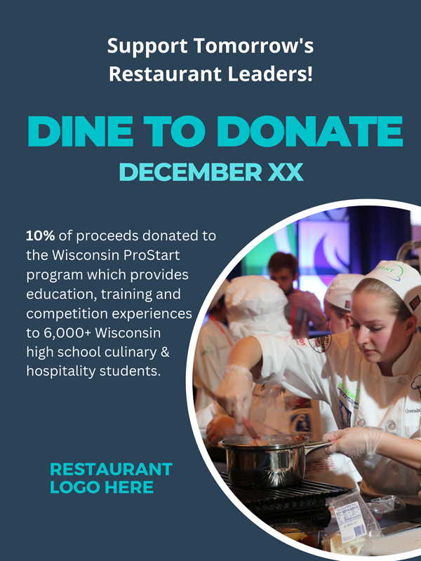 Dine to Donate poster