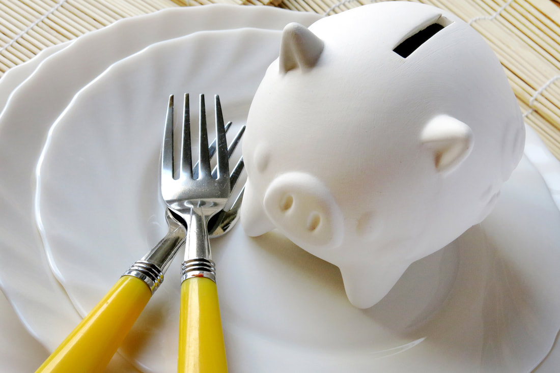 Piggy Bank on Plate