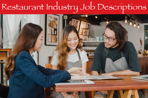 Restaurant Industry Job Descriptions