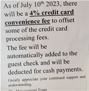Convenience Fee Example