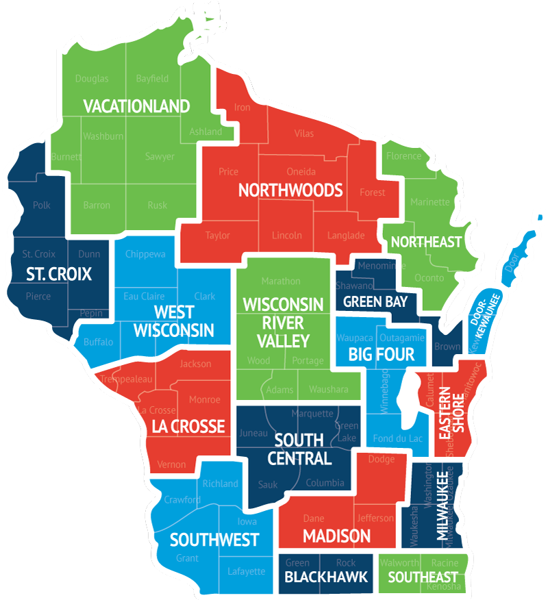 Wisconsin Chapters Map